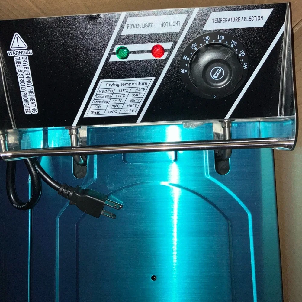 Stainless Steel Electric Double Fryer